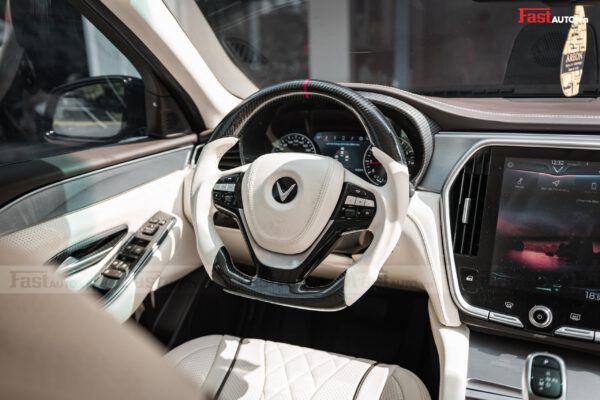 Độ nội thất Maybach cho xe Vinfast Lux A độ nội thất Maybach vô lăng thể tao carbon