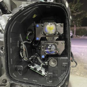 Độ đèn Hyundai Creta Cấu hình 4 Bi LED X-Light F+ PRO + Bi LASER X-Light F+ ULTRA đang thi công