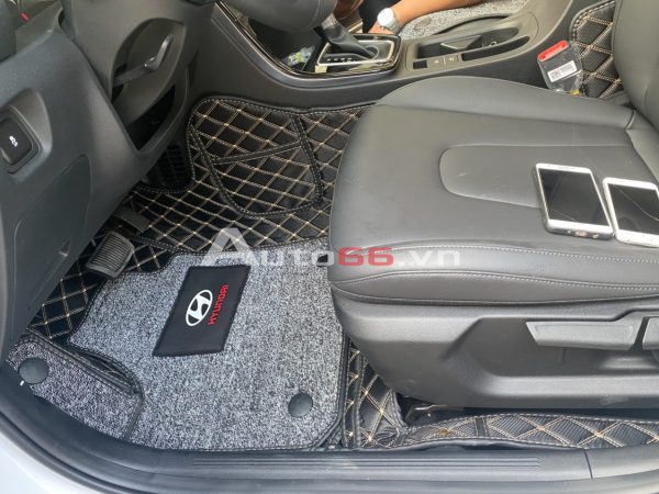 Hình Ảnh Thảm lót sàn Da 5D xe Hyundai Creta màu đen
