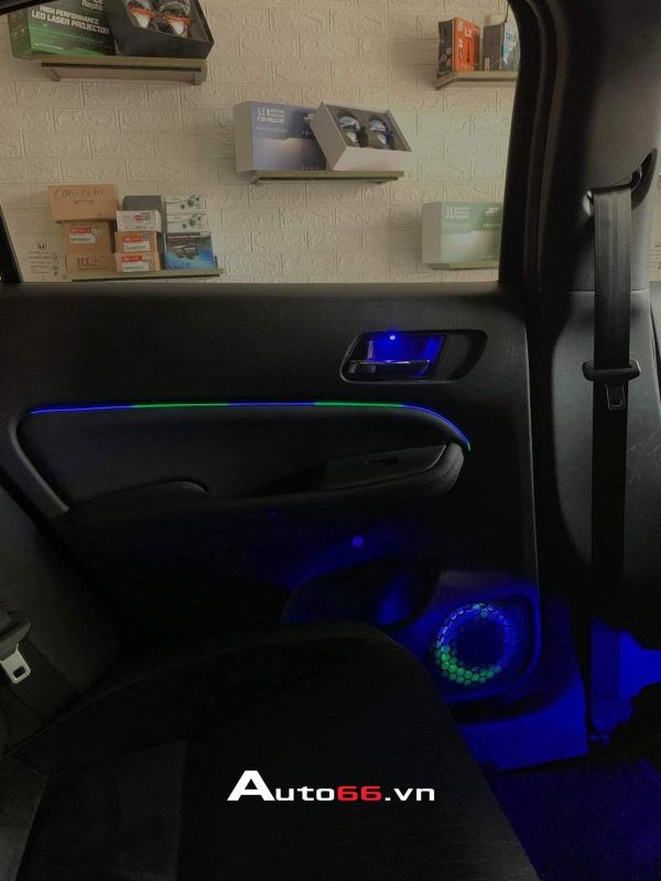 LED nội thất Honda City V3 vị trí cửa sau tài, viền loa, học ly, tay mở cửa