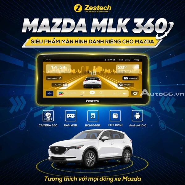 Màn hình ô tô Zestech Mazda MLK 360 10.25