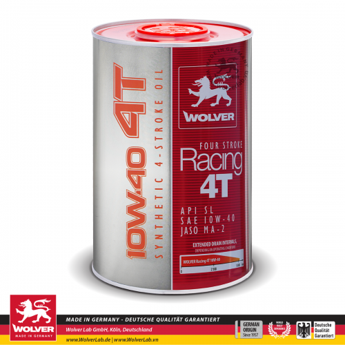 Nhớt Wolver 4T Racing 10W-40 (Synthetic)