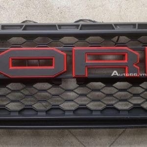 Mặt ga lang chữ FORD cho Ford Ranger XL XLS 2023 đen viền đỏ