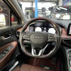 Hyundai Santafe độ vô lăng Carbon