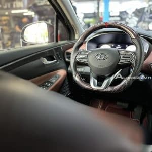 Độ vô lăng Carbon Hyundai Santafe